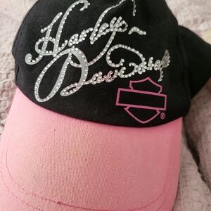 Harley-Davidson Black and Pink Signature Hats